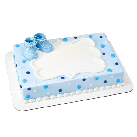 CAKEDRAKE Baby Theme Cake Topper, Blue Baby Booties 1 Cake Decor  cake topper decor CD-DCP-13412-1DECOSET